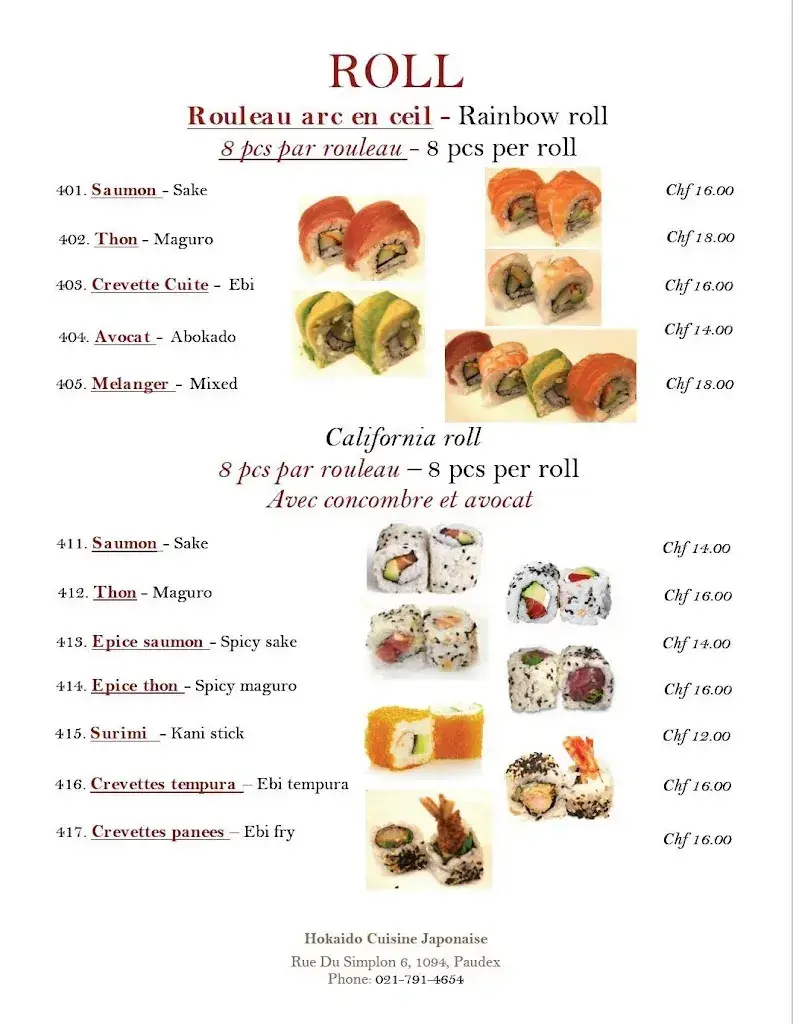 Menu_Hokaido Paudex_Paudex_imagen_4