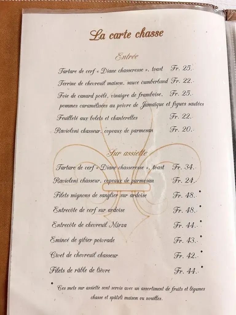 Menü_Auberge Fleur-de-Lys SA_Prilly_Bild_2