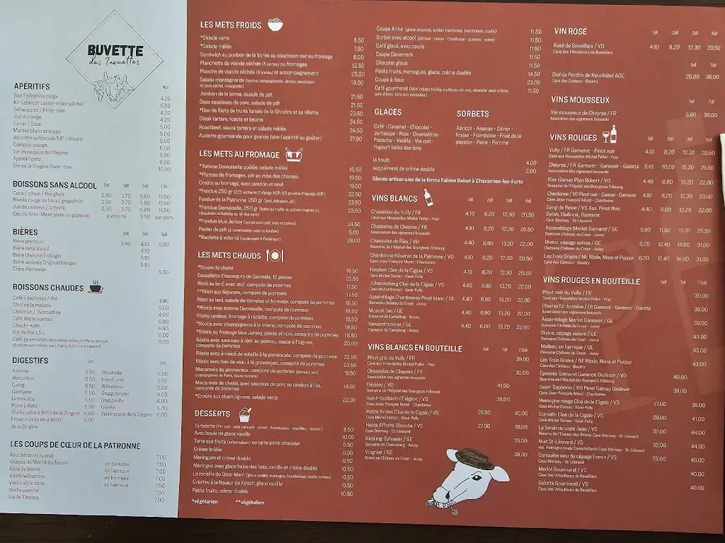 Buvette et fromagerie des Invuettes restaurant à Charmey