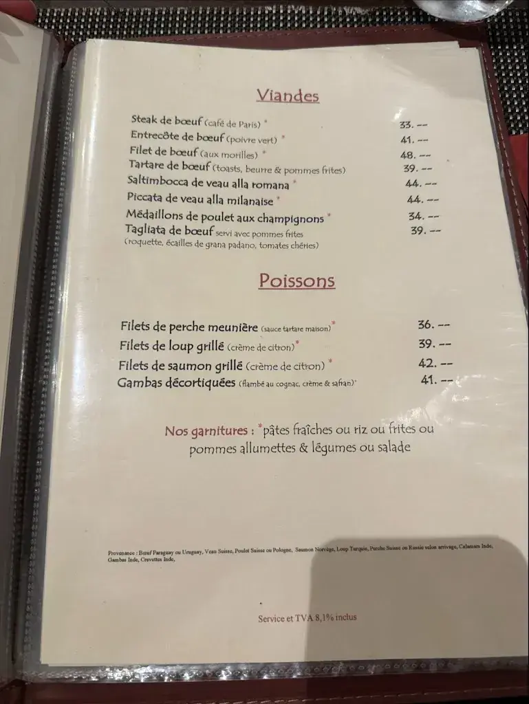 Menu_Restaurant du Nord - Les 3 frères_Chexbres_image_2