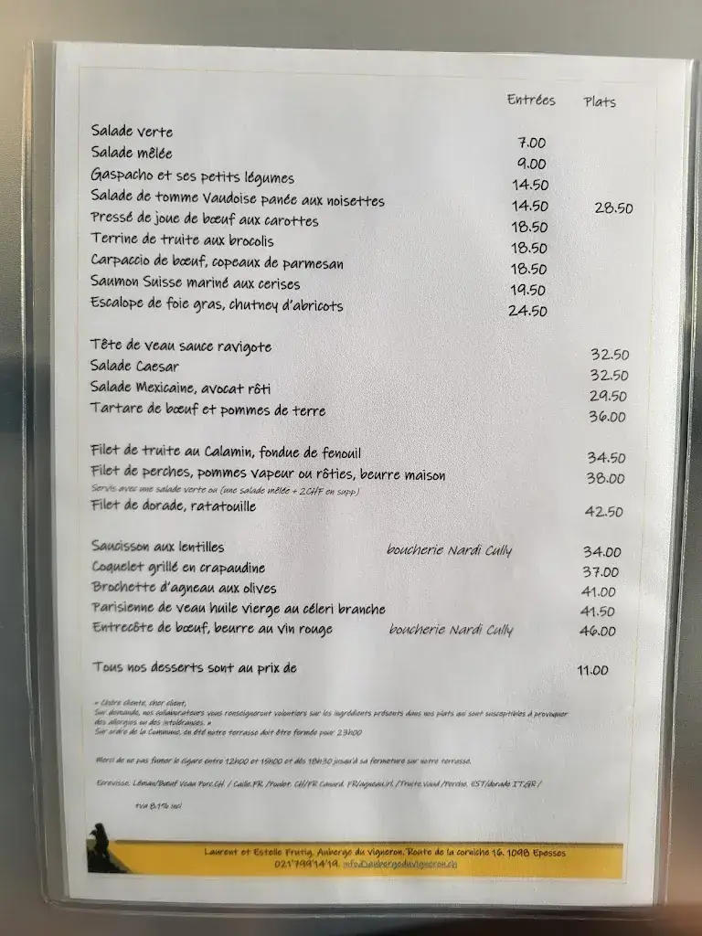 Menu_Auberge du vigneron_Bourg-en-Lavaux_image_2