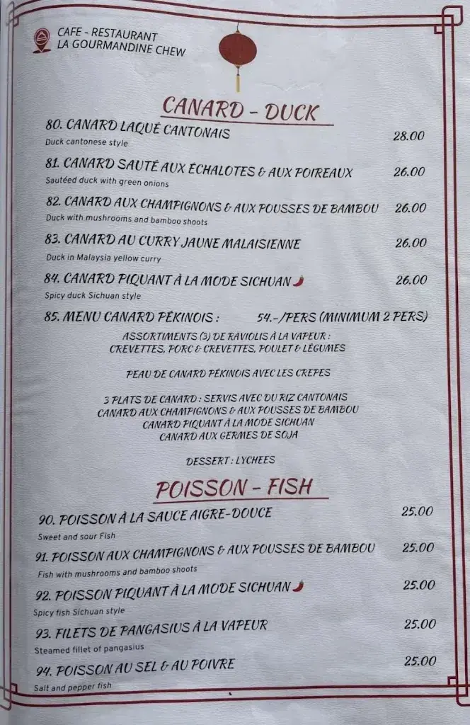 Café - Restaurant La Gourmandine Chew_Pully_menu_image_1