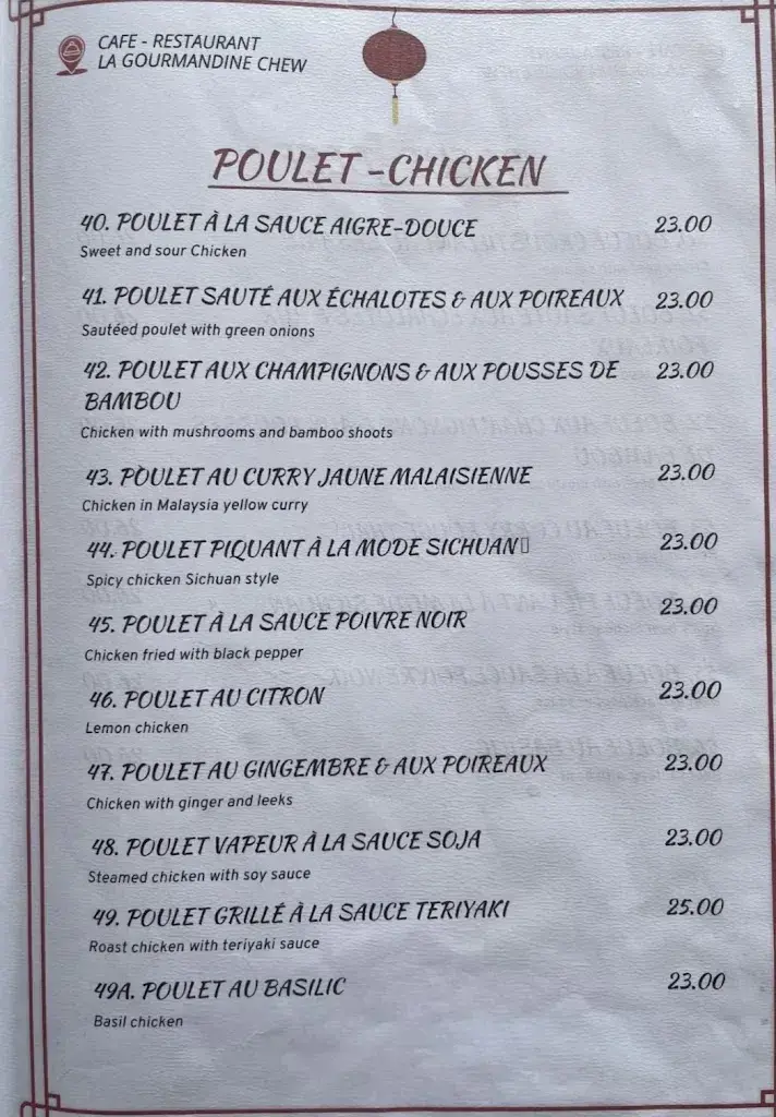 Menu_Café - Restaurant La Gourmandine Chew_Pully_image_2