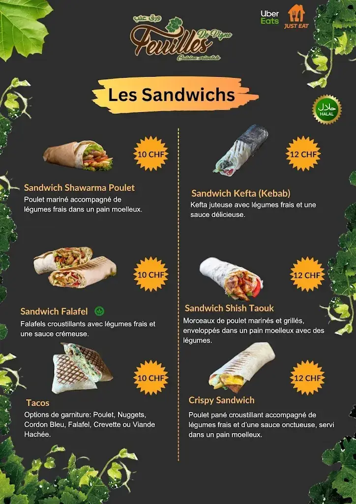 Menu_Feuilles De Vigne_Pully_immagine_4