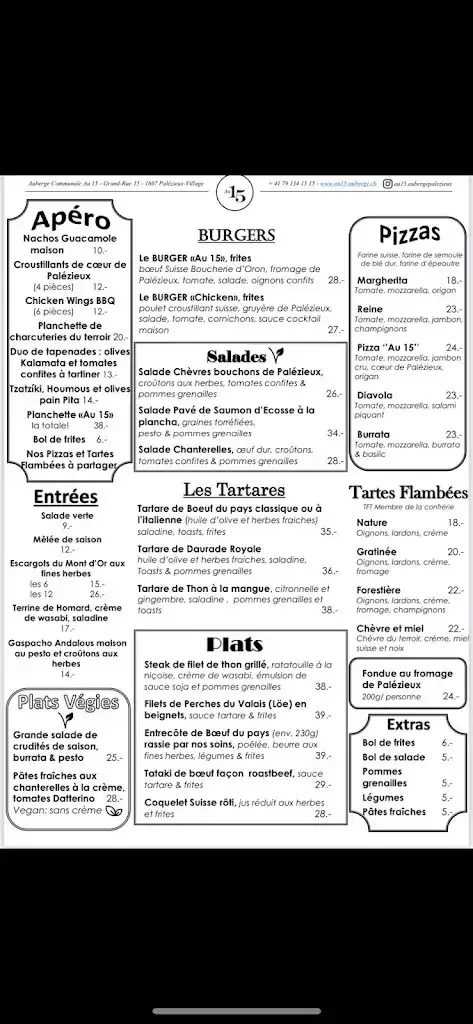 Au 15 Auberge Communale_Palézieux_menu_image_1
