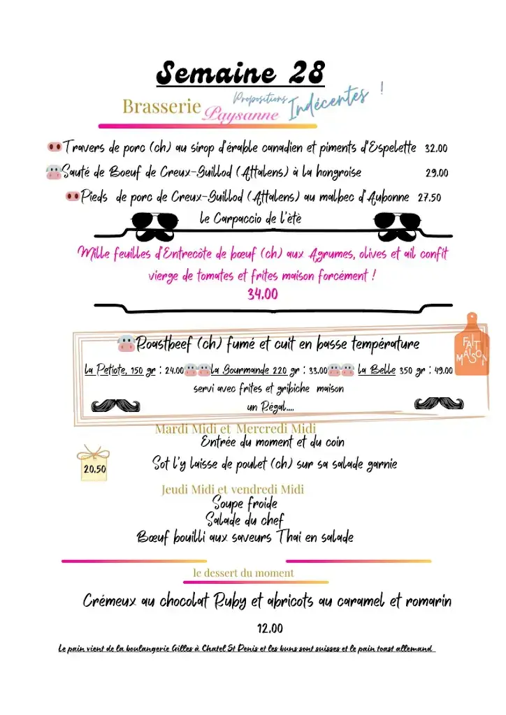 Menu_Auberge de l'Union Palézieux Gare_Palézieux_image_1