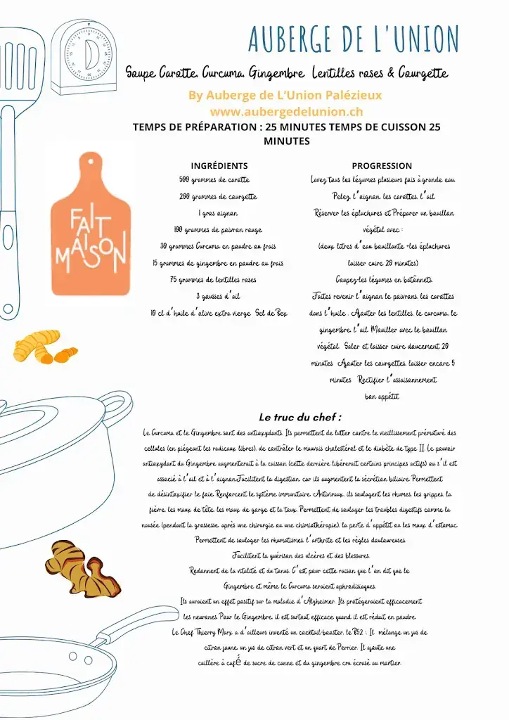 Menu_Auberge de l'Union Palézieux Gare_Palézieux_image_4