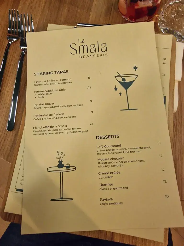 Menu_La Smala Brasserie_Bussigny_immagine_2