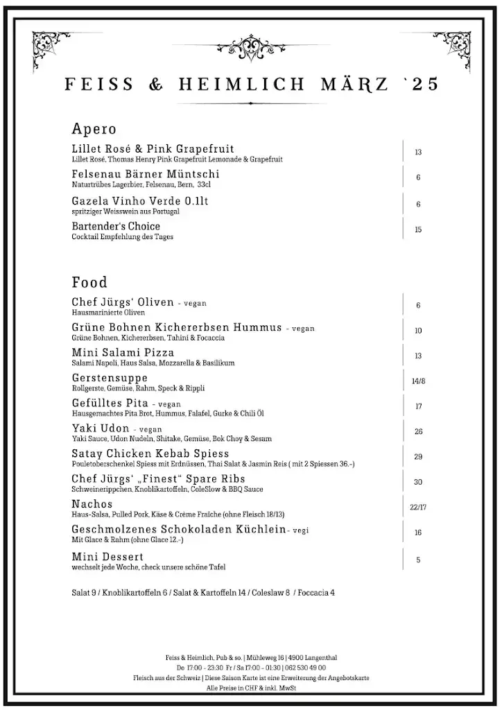 Menu_Feiss & Heimlich, Pub & so._Langenthal_image_1