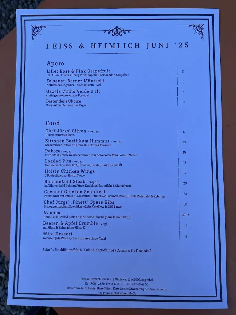 Menu_Feiss & Heimlich, Pub & so._Langenthal_image_2
