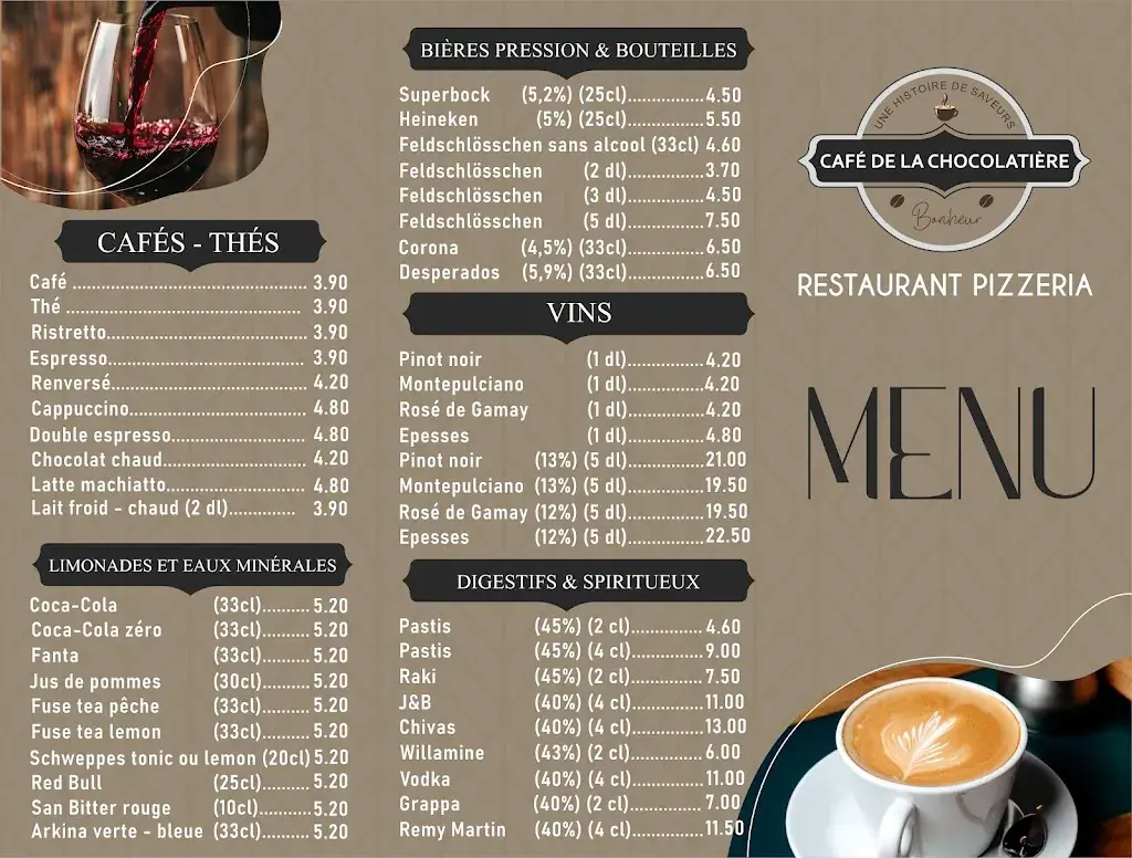 Menu_Tacos, Kebab, Restaurant, Pizza, Café de la chocolatière_Echandens_image_3