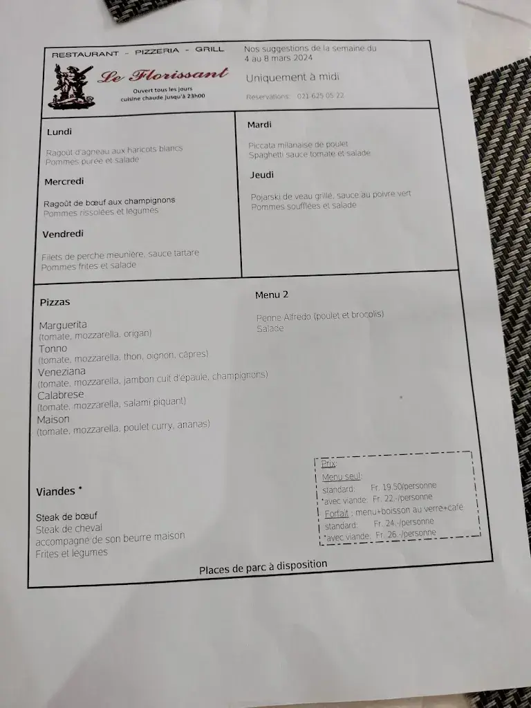 le Florissant_Renens_menu_image_1