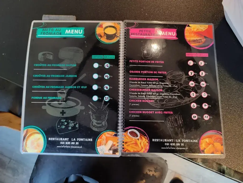 Menu_La Fontaine_Chavannes-près-Renens_image_3