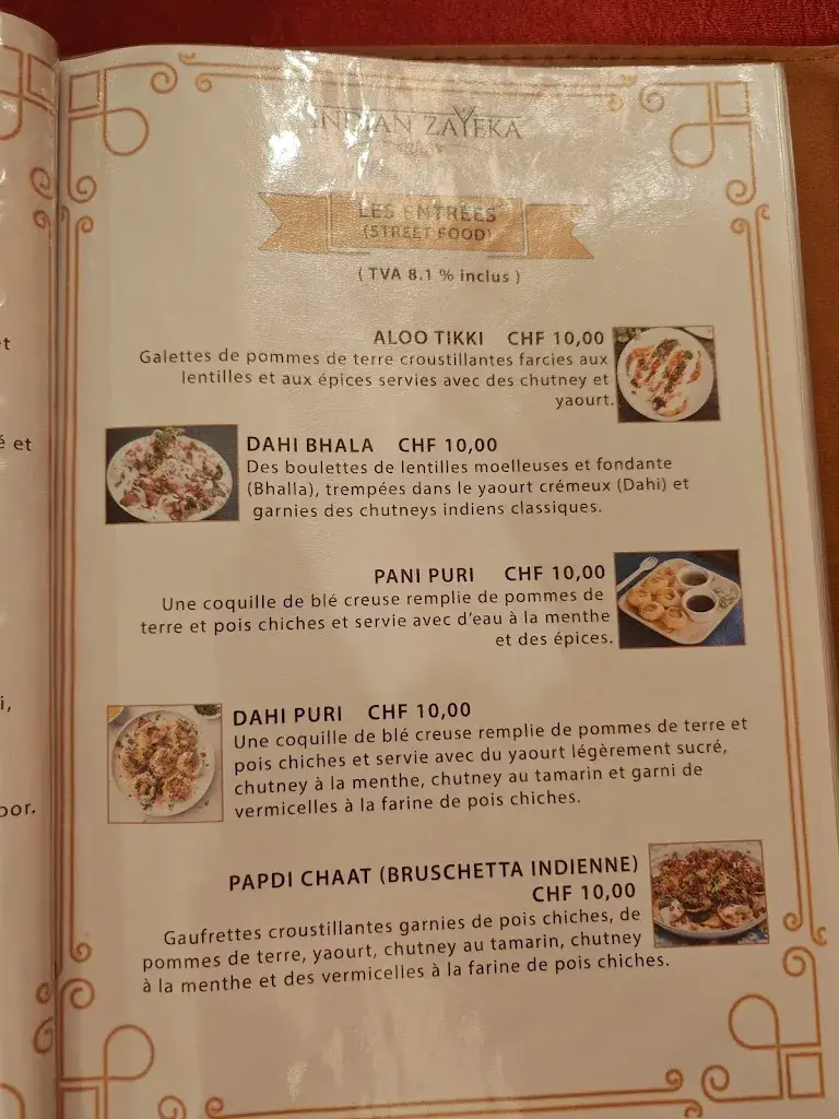 Menu_Indian Zayeka - Indien Restaurant_Chavannes-près-Renens_image_4