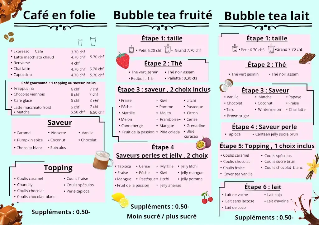 Menü_Golden bubble_Chavannes-près-Renens_Bild_3