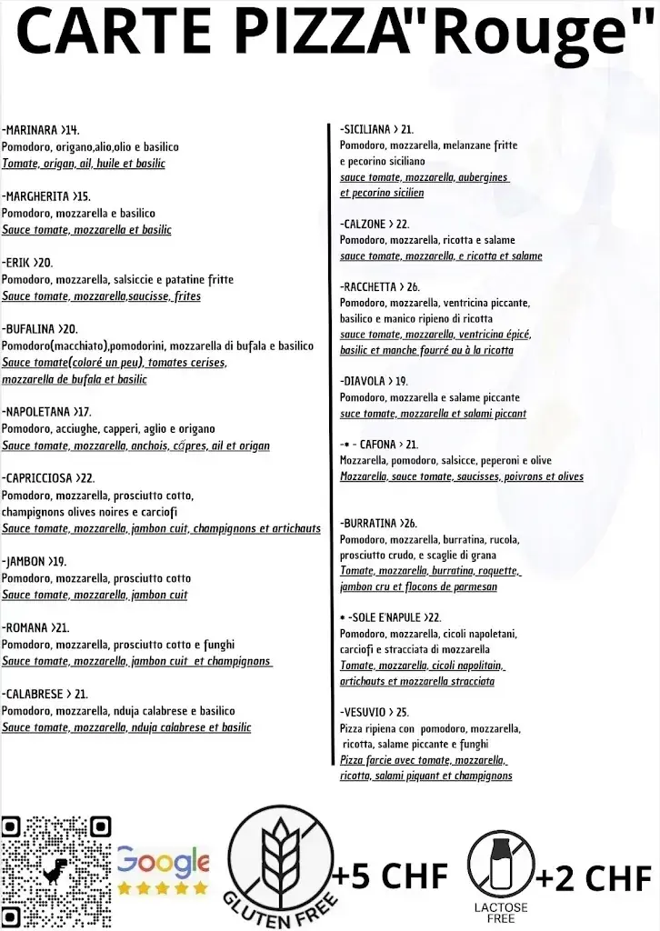 Menu_Pizzeria et friture soleil et napples_Ecublens_image_4
