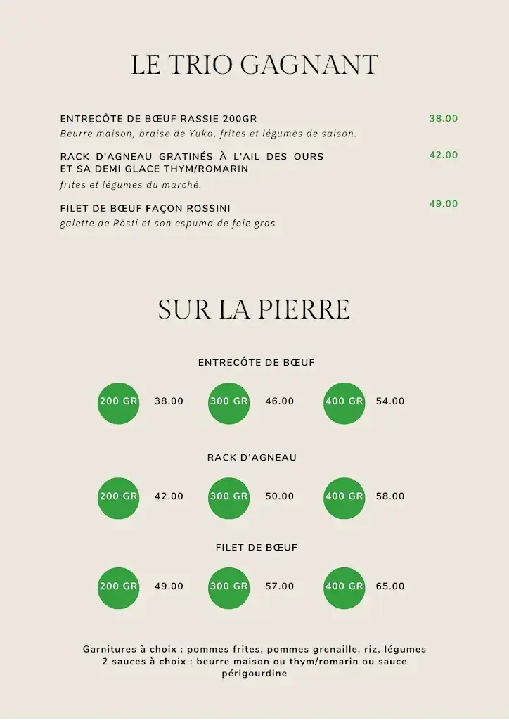 Menu_Hôtel Restaurant de La Plage_Préverenges_image_4