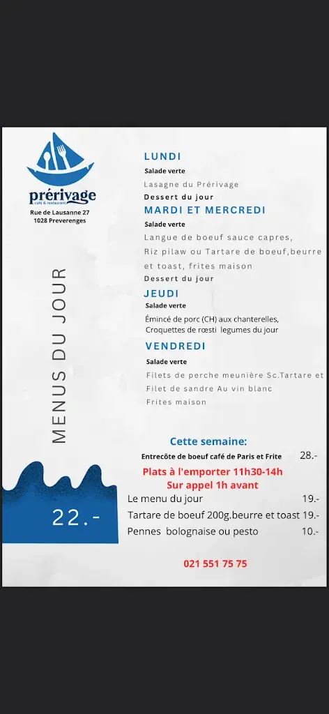 Menu_Prerivage Café Restaurant_Préverenges_image_2