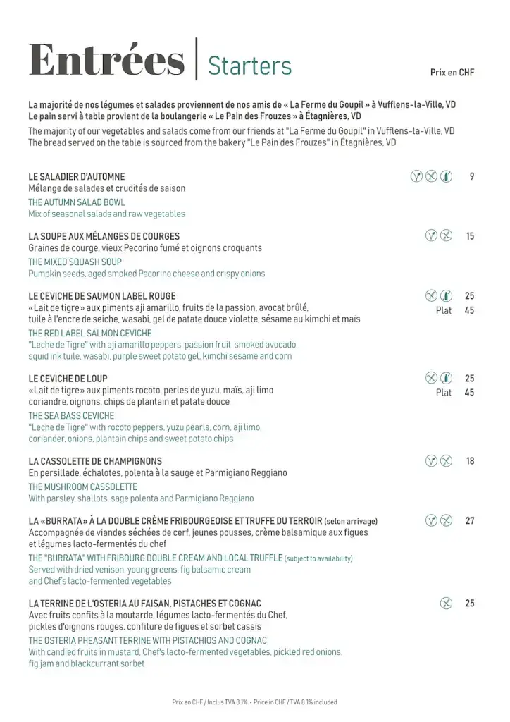 Menu_Osteria 31_Saint-Sulpice_image_2