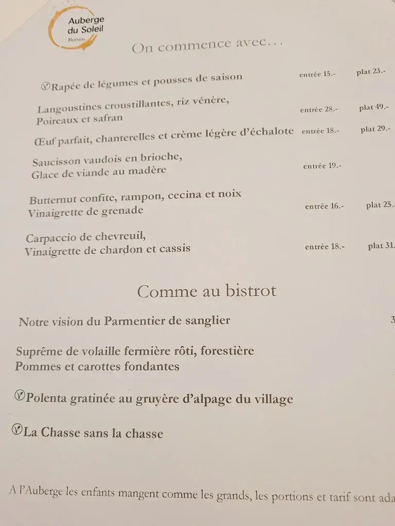Menu_Auberge du soleil_Bursins_image_1