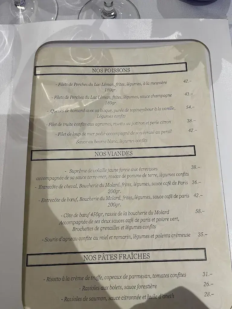 Menu_Restaurant L'Ancre Nyon - Bord du Lac_Nyon_image_2