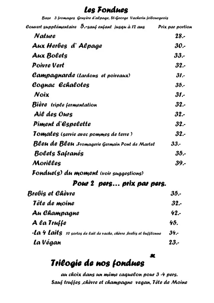 Menu_Refuge & Restaurant de la Trélasse_Saint-Cergue_image_2