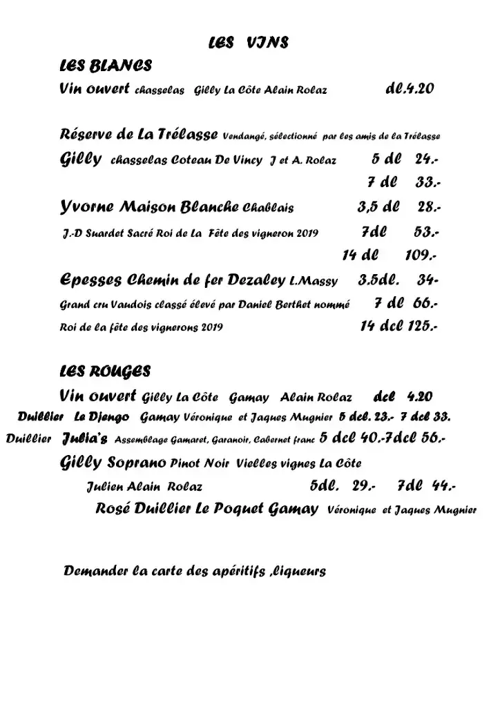 Menu_Refuge & Restaurant de la Trélasse_Saint-Cergue_image_3