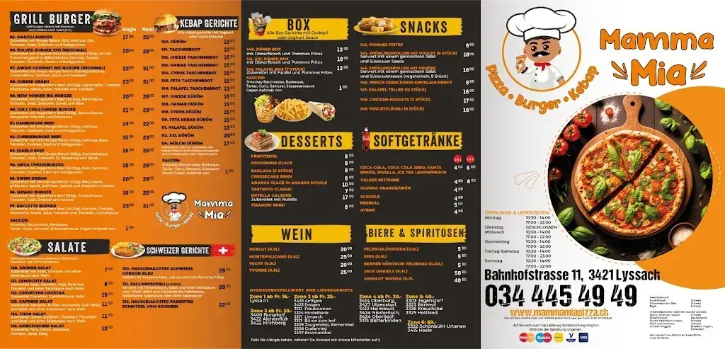 Menu_Mamma Mia Lyssach | Pizza | Burger | Kebap_Lyssach_image_2