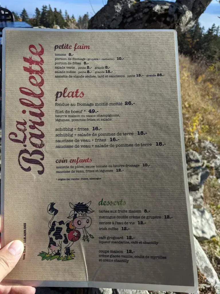 Menü_Restaurant La Barillette_Gingins_Bild_2