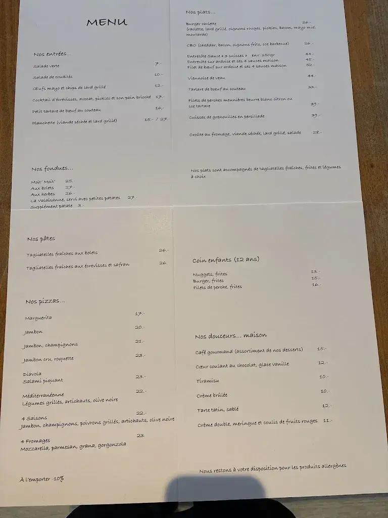 Café Restaurant des 3 Suisses_Genolier_menu_image_1