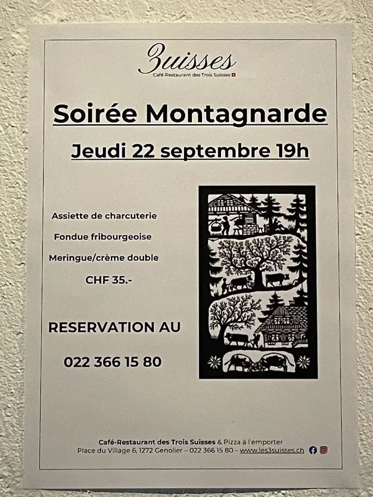 Menü_Café Restaurant des 3 Suisses_Genolier_Bild_2