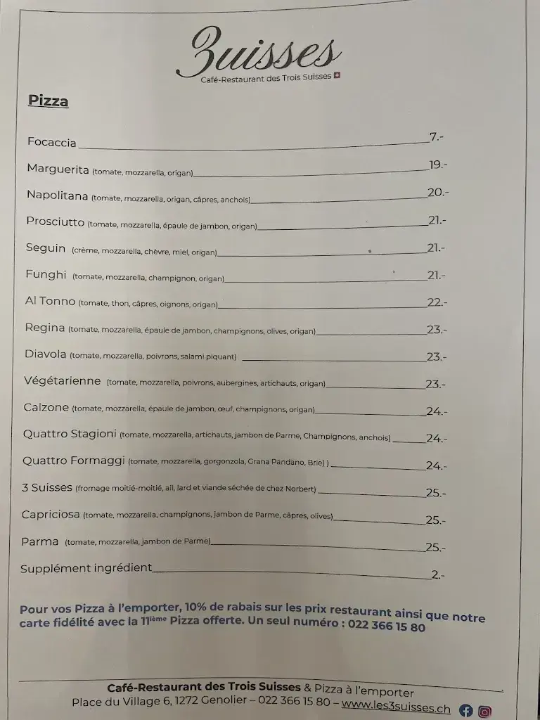 Menü_Café Restaurant des 3 Suisses_Genolier_Bild_3