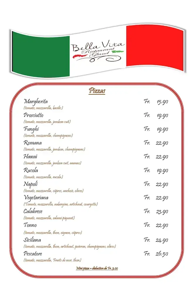Menu_Restaurant Pizzeria Bella Vita Gland_Gland_image_3