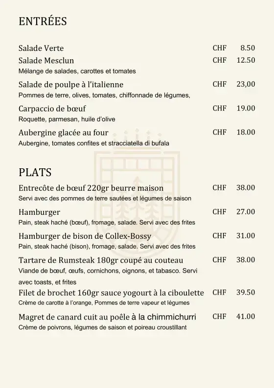 Auberge de Mies La Couronne_Mies_menu_image_1