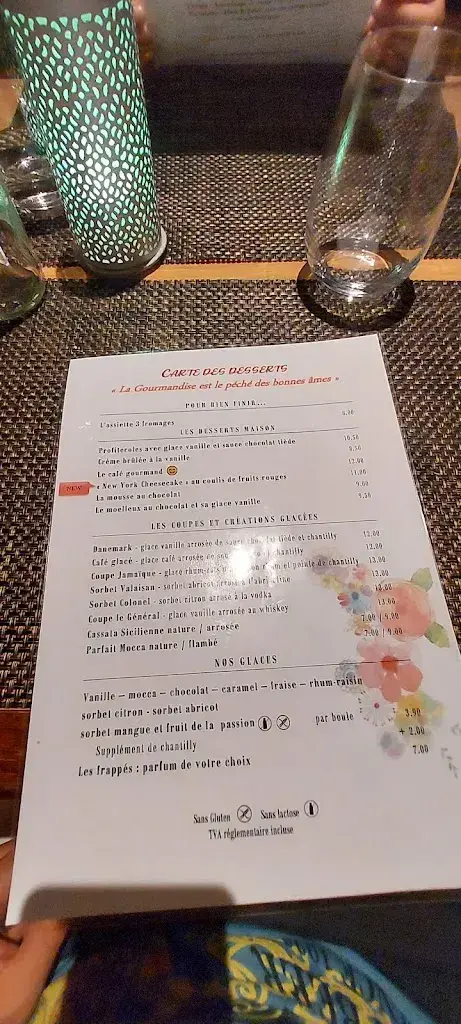 Menü_HÔTEL RESTAURANT du XVI Siècle_Nyon_Bild_2