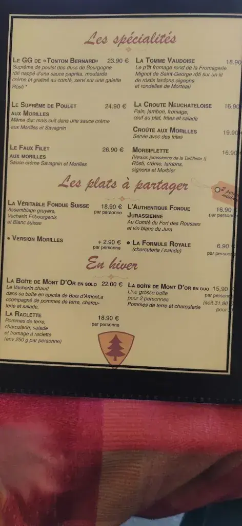 Brasserie L'Arbezie Franco-Suisse ristorante a France