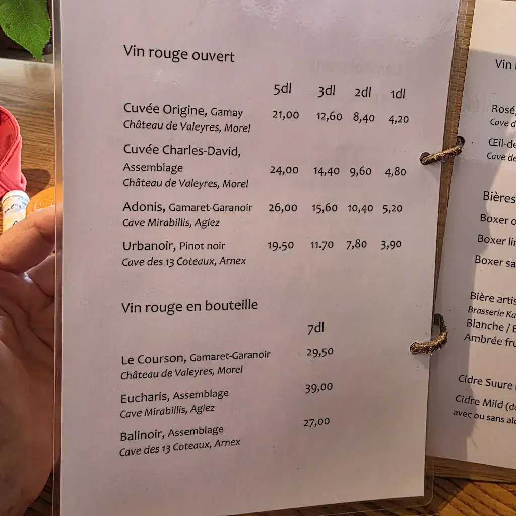 Menu_Chalet de Grange-Neuve - Famille Joseph_Baulmes_image_2