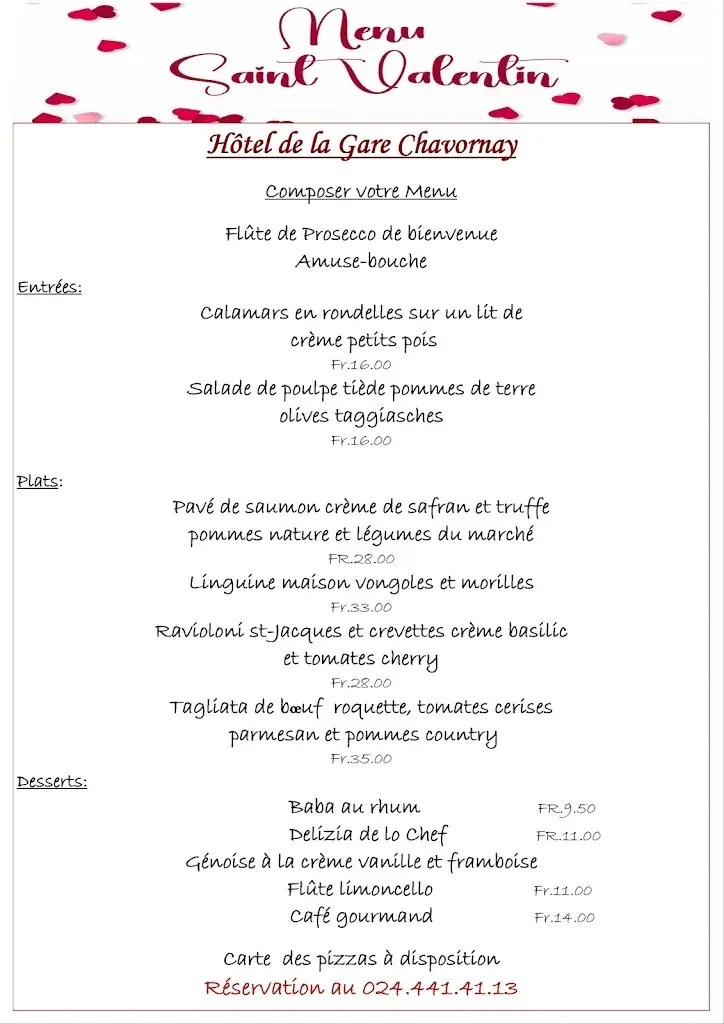Hôtel de la gare Chavornay_Chavornay_menu_image_1