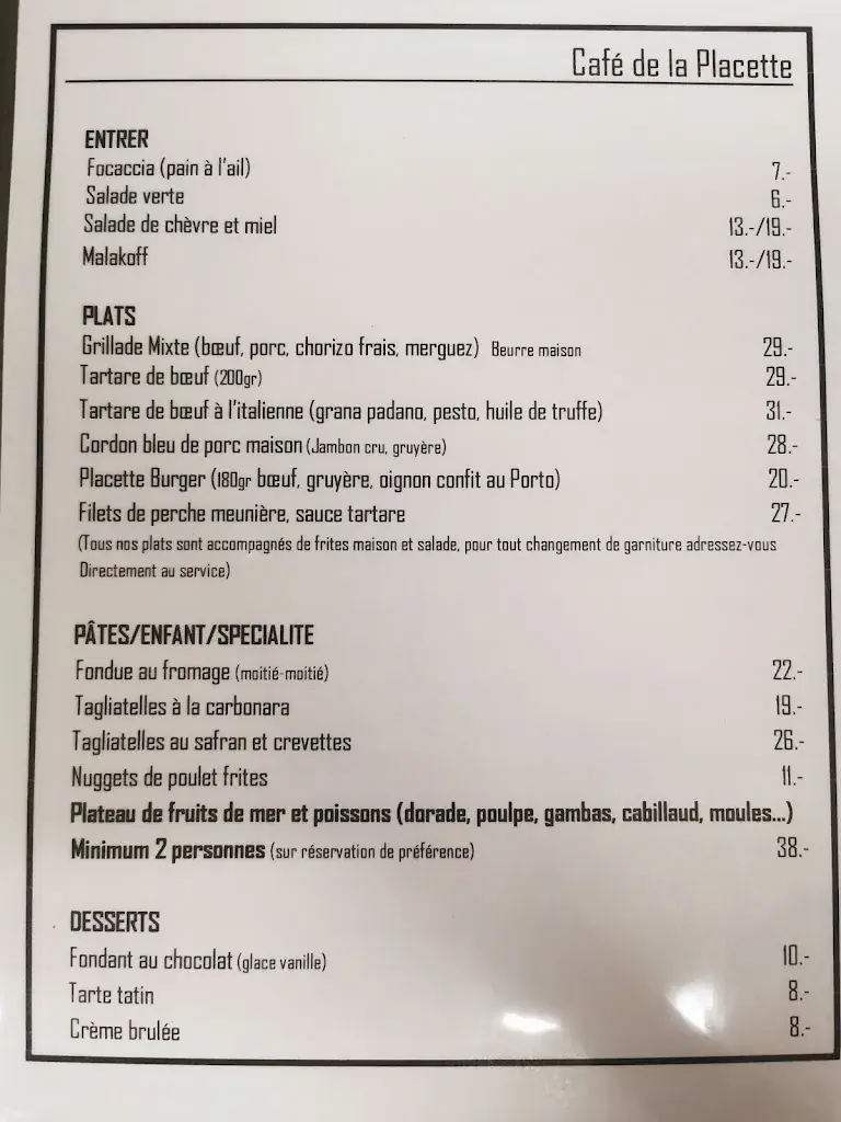 Menü_Café de la Placette_Vallorbe_Bild_3