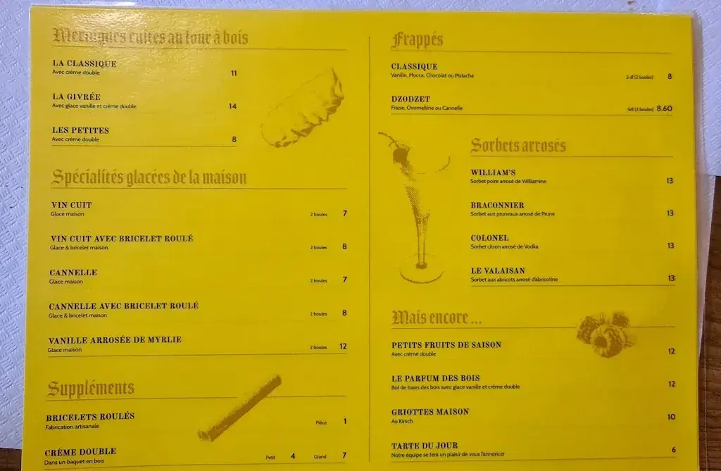 Hôtel-Restaurant les Rosalys_Paccots_menu_image_1