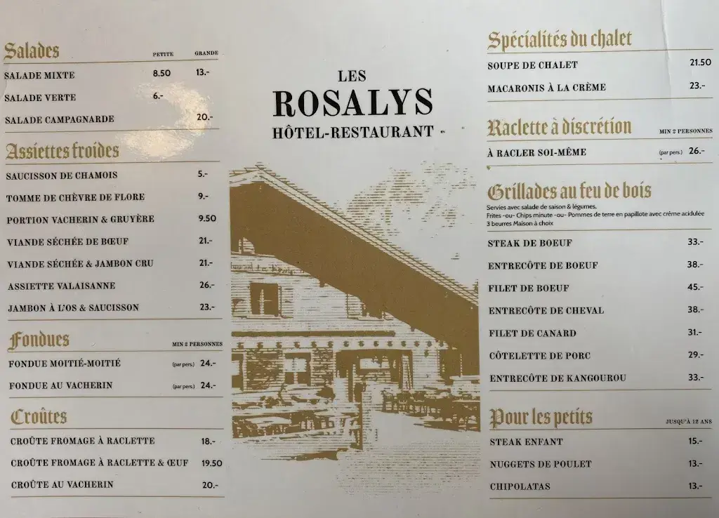 Menü_Hôtel-Restaurant les Rosalys_Paccots_Bild_2