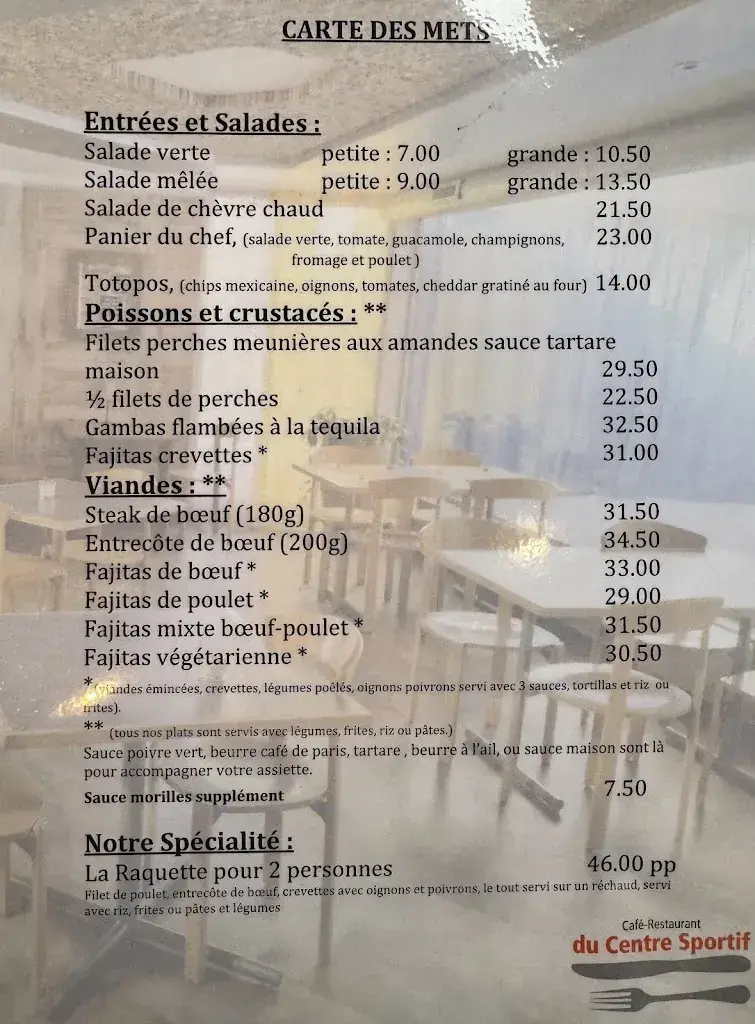 Café restaurant du Centre Sportif restaurant à Valeyres-sous-Montagny