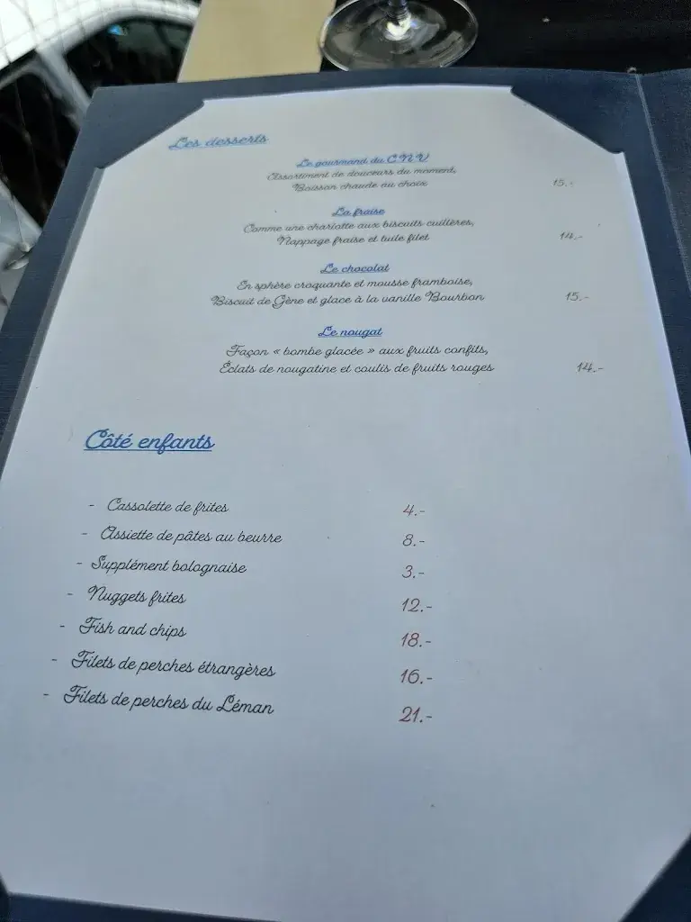 Restaurant Club Nautique de Versoix restaurant à Versoix