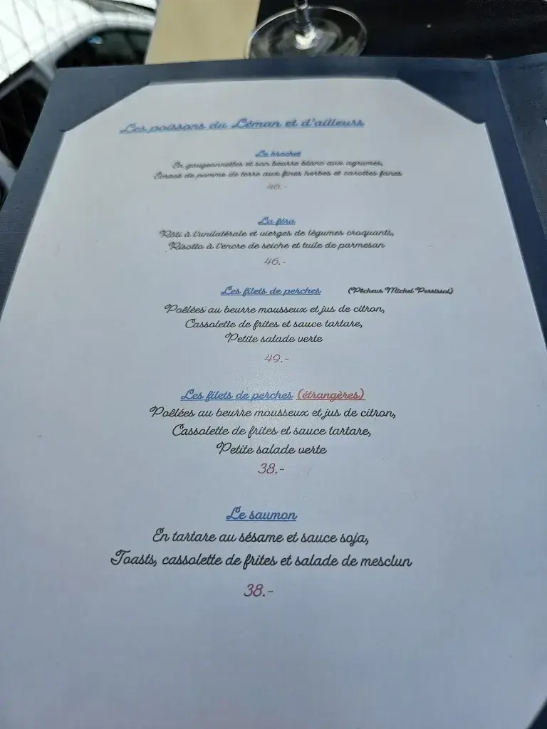 Menu_Restaurant Club Nautique de Versoix_Versoix_image_2