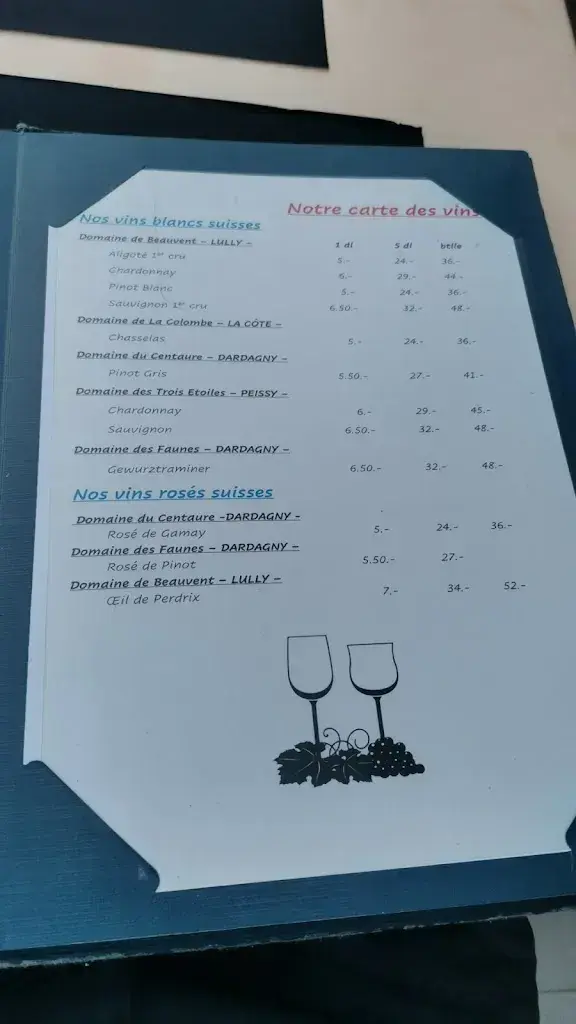 Menu_Restaurant Club Nautique de Versoix_Versoix_image_4