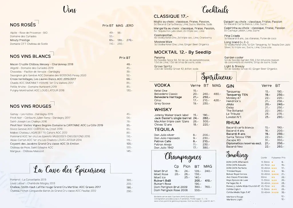 Menu_Pavillon Versoix_Versoix_image_1