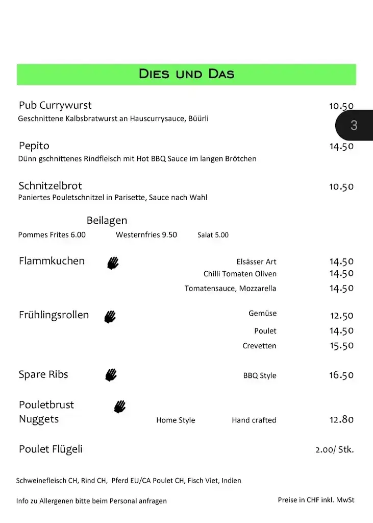 Menu_Waldegg Pub_Gerlafingen_image_3