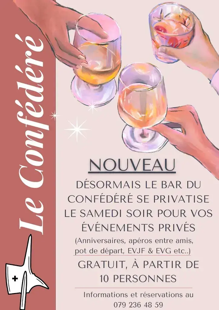 Le Confédéré restaurant in Henniez