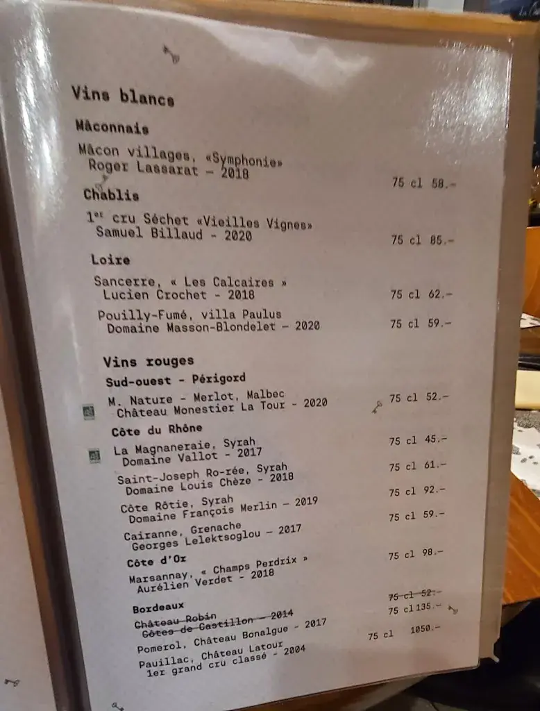 Menu_Auberge Communale de la Clef d'Or_Bursinel_image_4