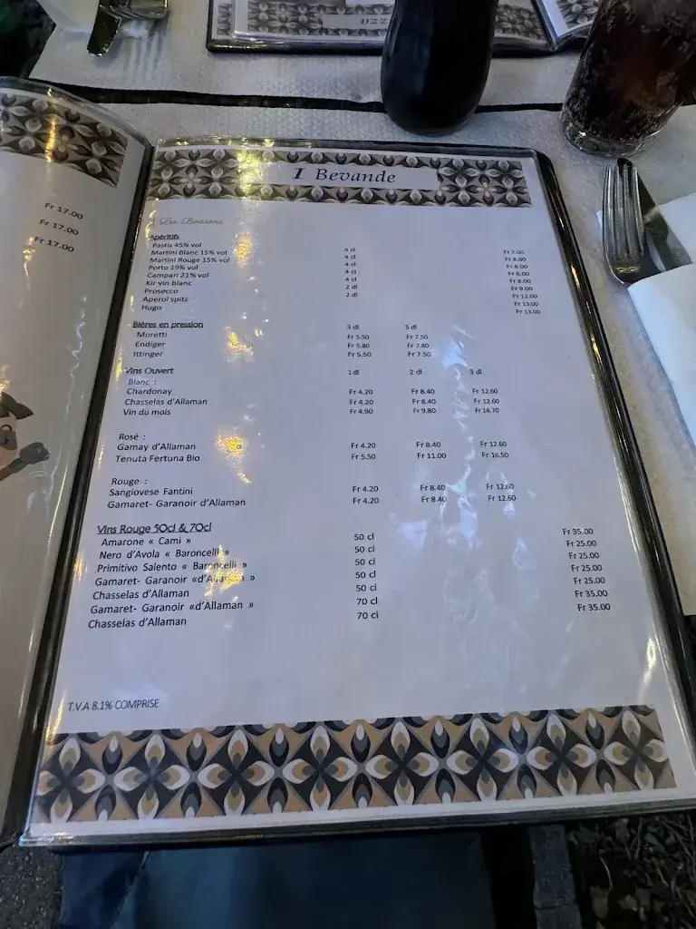 Menu_Restaurant Pizzeria de la Gare_Allaman_image_3